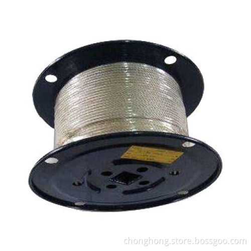 Stainless Steel Wire Ropes with Non-magnetic and PVC Coating, Plastic Reel or Wooden Spool Packing